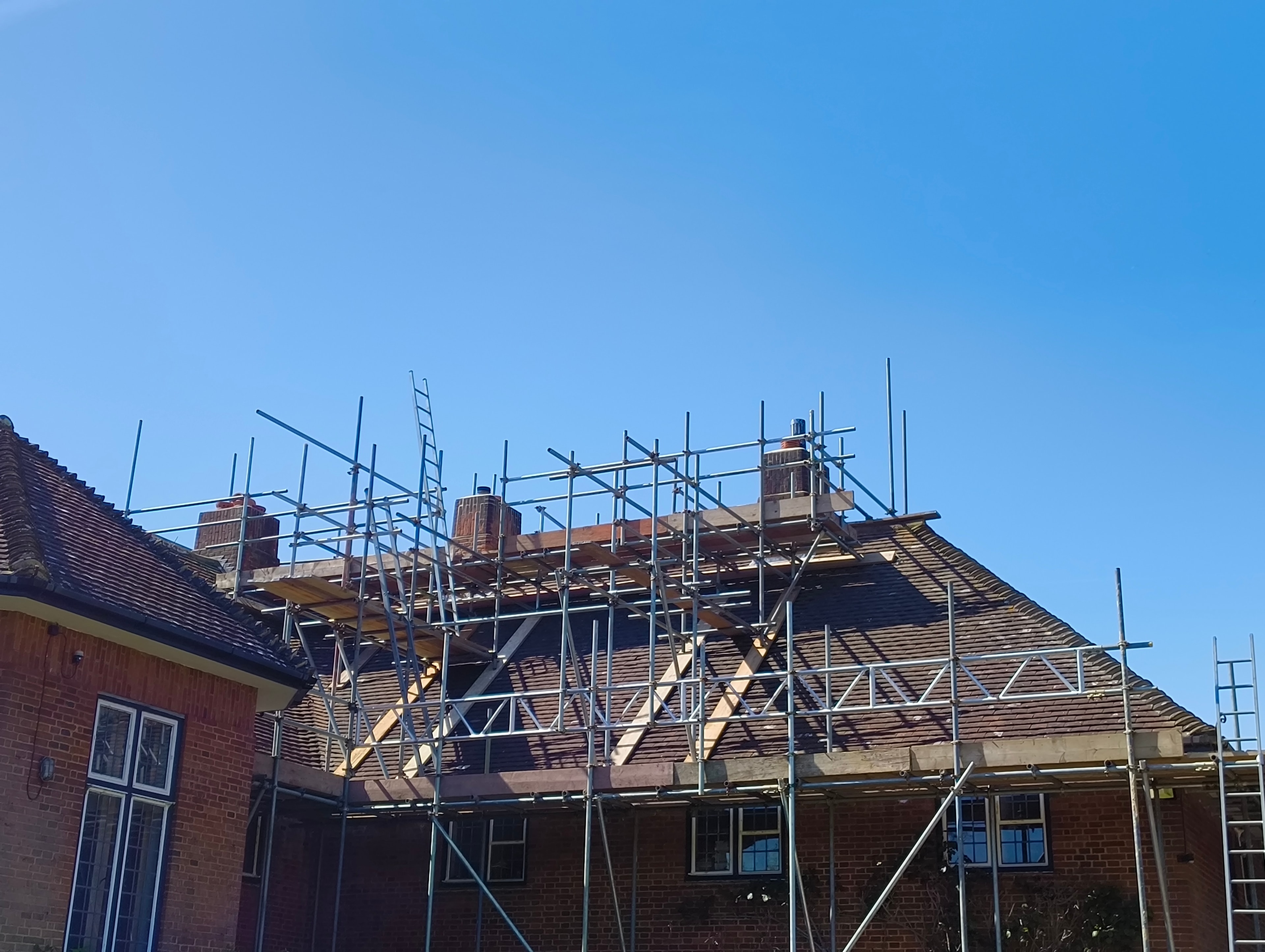 Roof tiling detail
